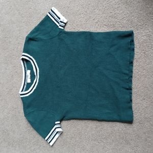 PacSun green cropped knitted tee, medium